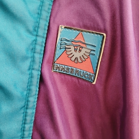 Vintage 80s Teal & Purple Ski Jacket - Picture 3 of 12